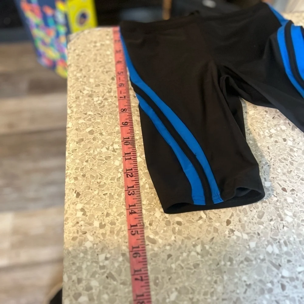 NWT The Finals Men's Black and Blue Swim Jammers Size 28